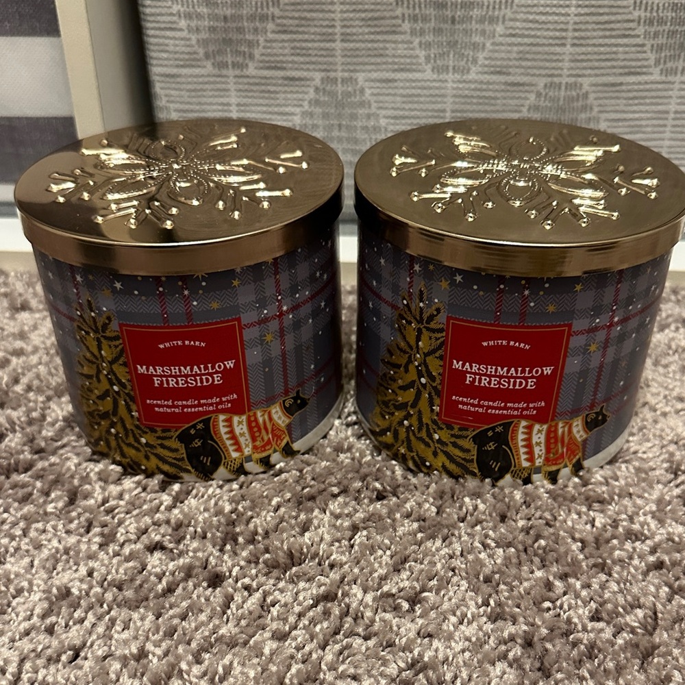 Bath and Body Works Marshmallow Fireside Three wick Candles
NEW